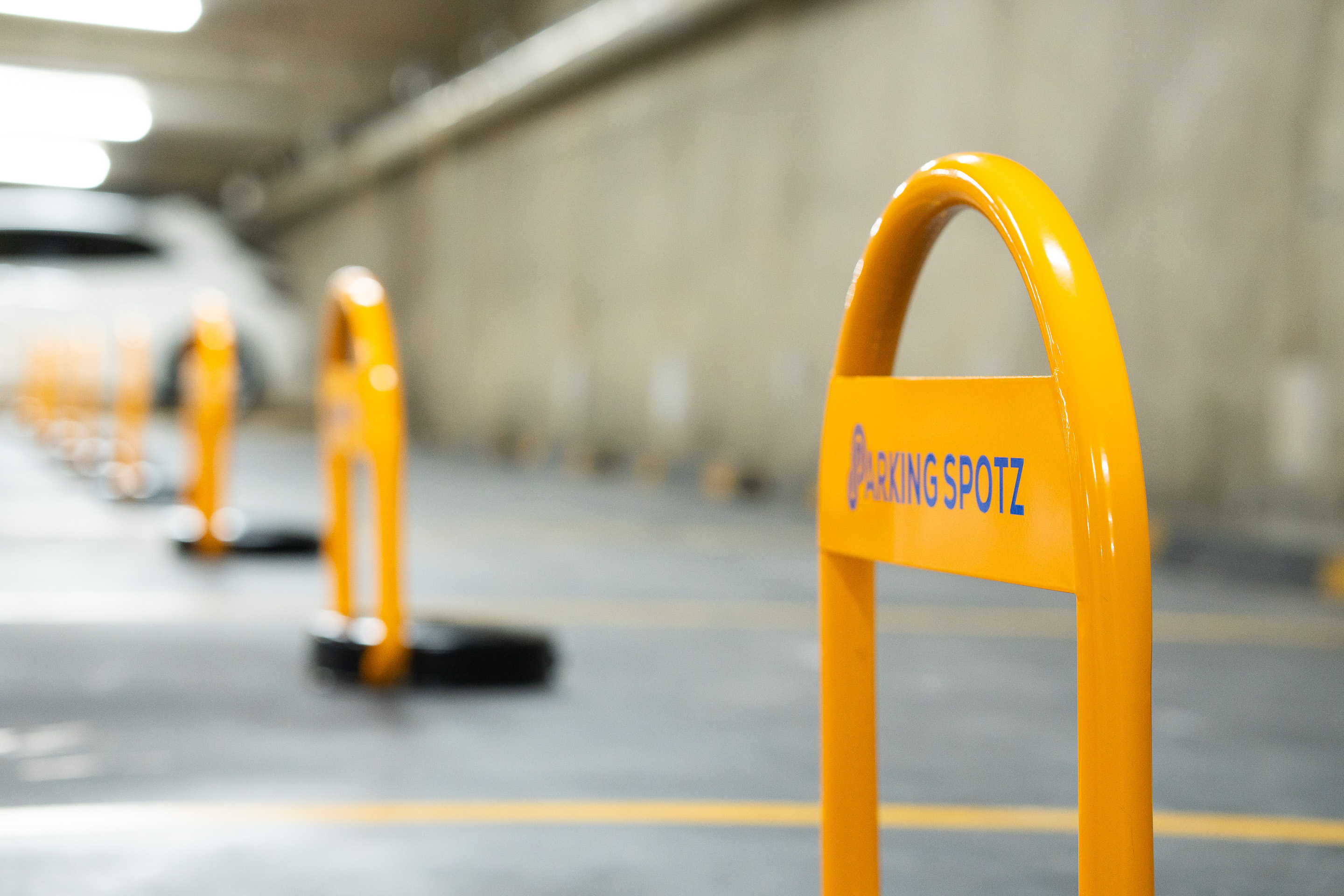 Smart parking bollards solution for commercial parking management